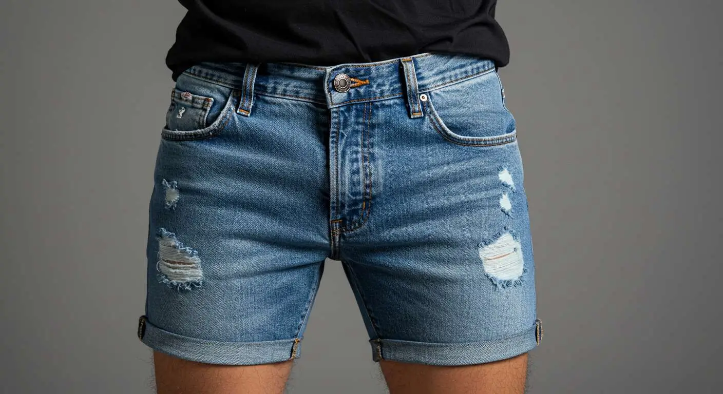 denim shorts