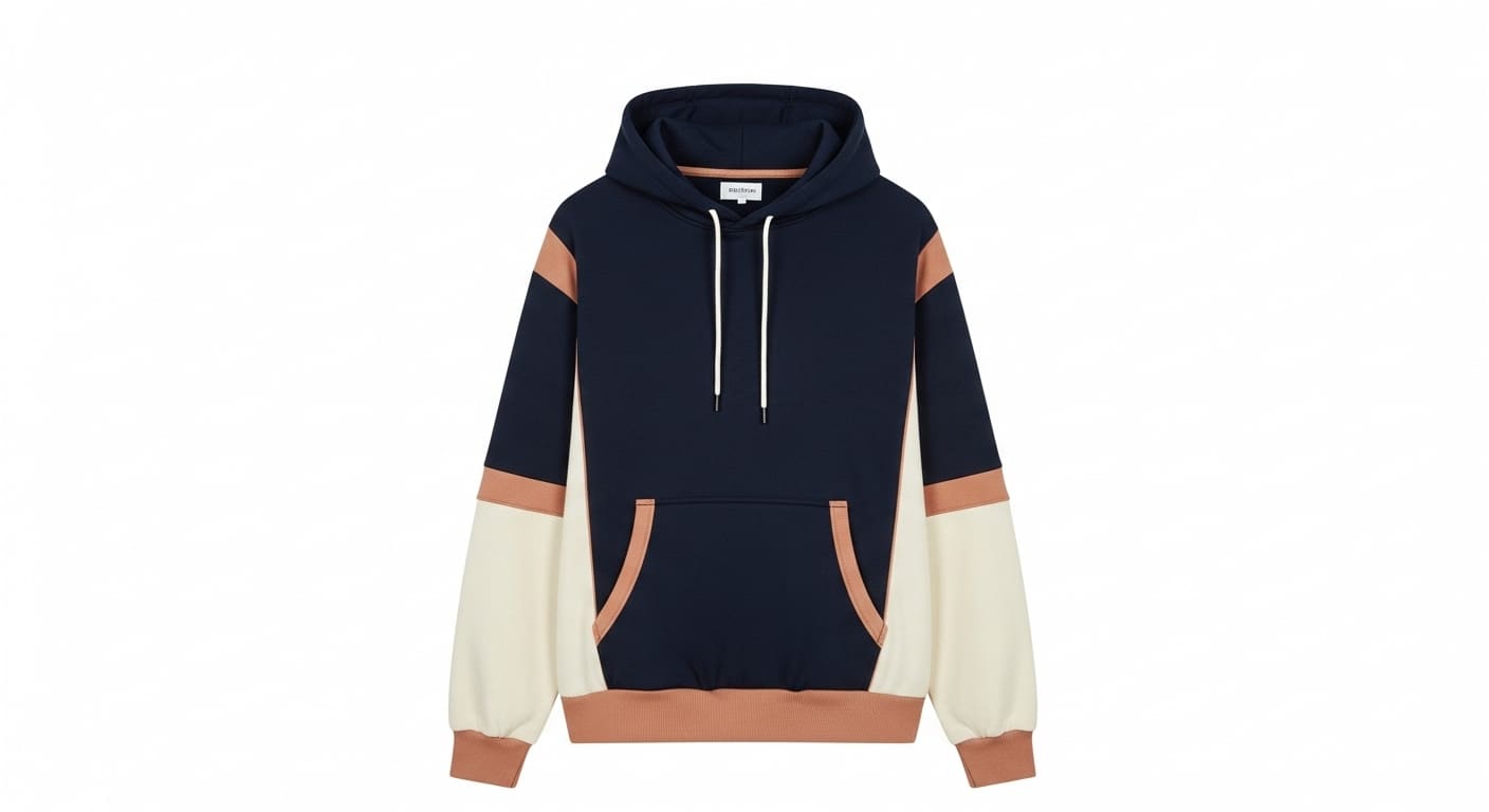 hoodie with contrast trim