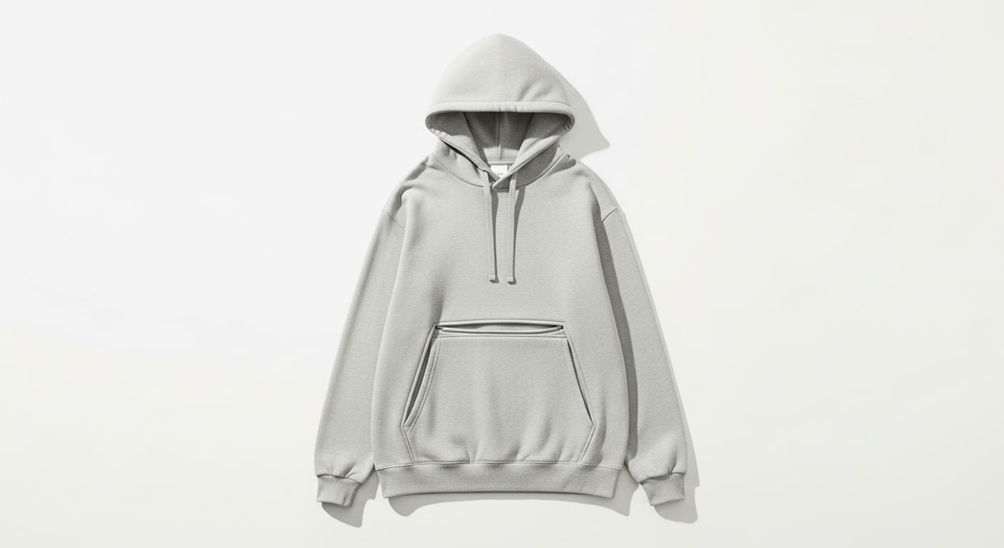 hoodie with hidden pocket