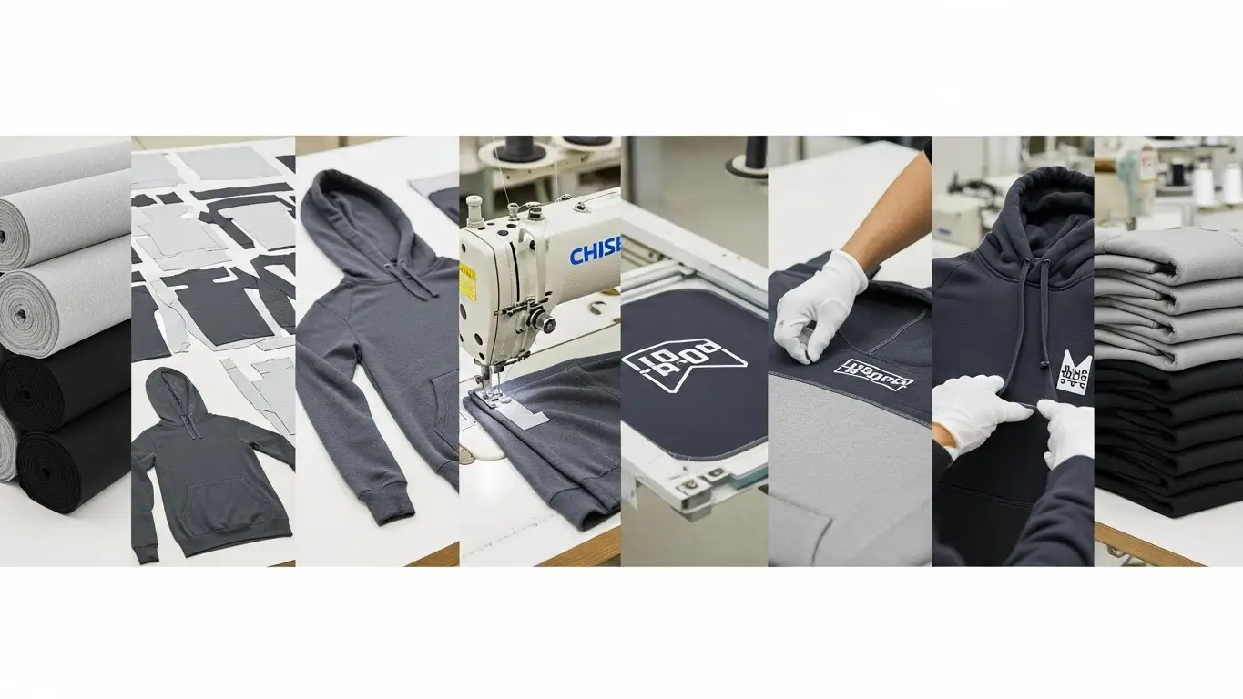 small batch hoodie production process