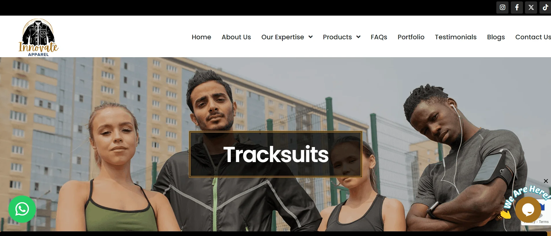 tracksuit manufacturer - innovate apparel
