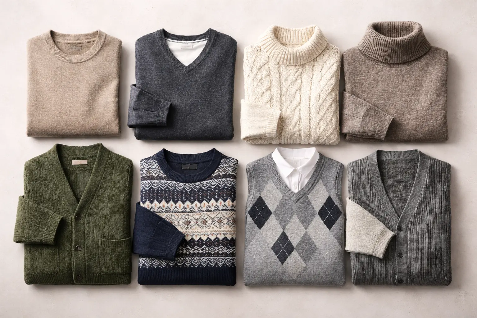 types of sweaters