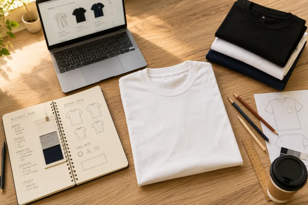 how to start t shirt businessfeatured image