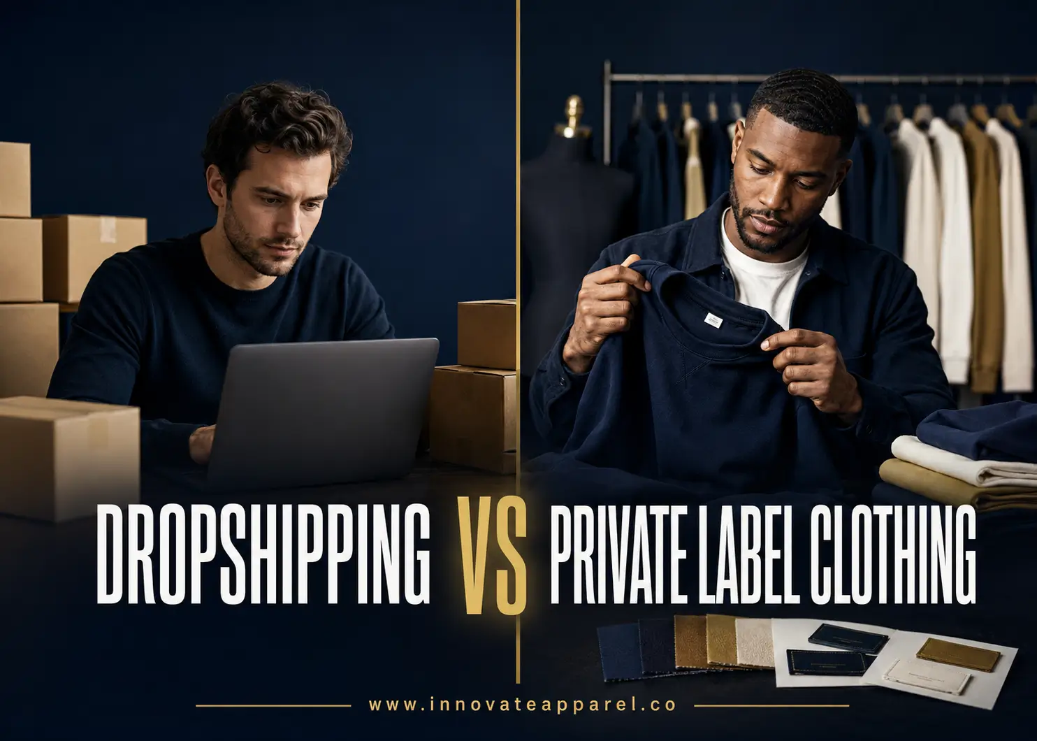 Dropshipping vs Private Label Clothing Featured Image